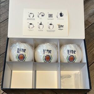 3 - Miller Lite Brand New Ornaments holds an 8oz can of beer